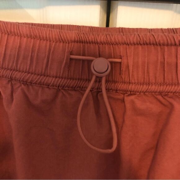 Evereve Sundry Sunday Skirt Bungee Drawstring Terracotta Rust Orange Size Medium - Picture 6 of 12